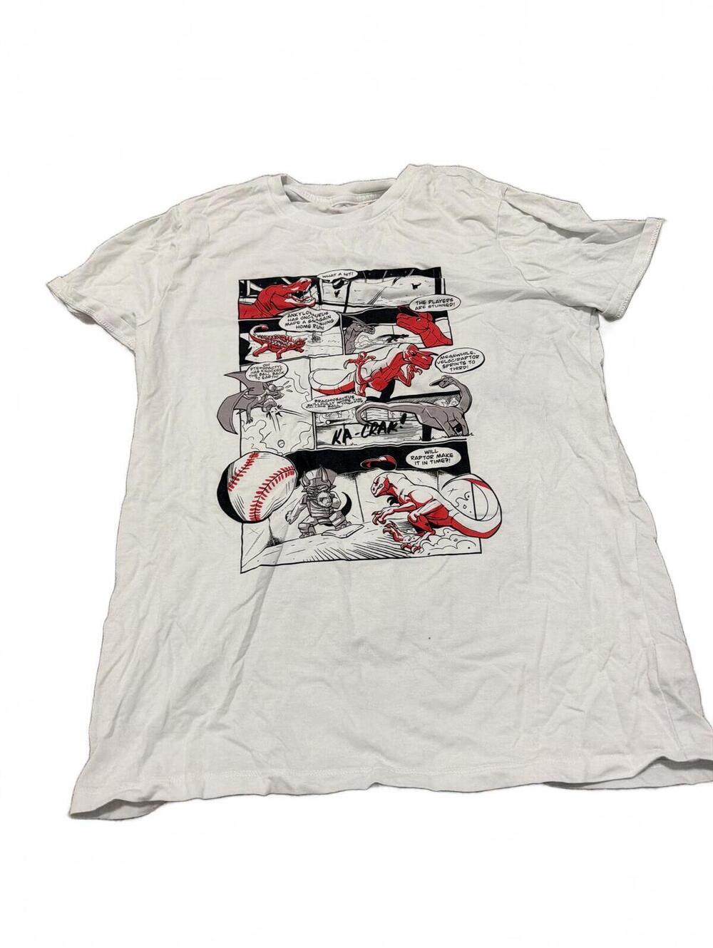 Cat & Jack Boys White Comics Graphic Tee XL Husky